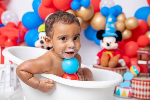 Ensaio Splash do ensaio Smash The Cake '