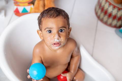 Banho em smash the cake '