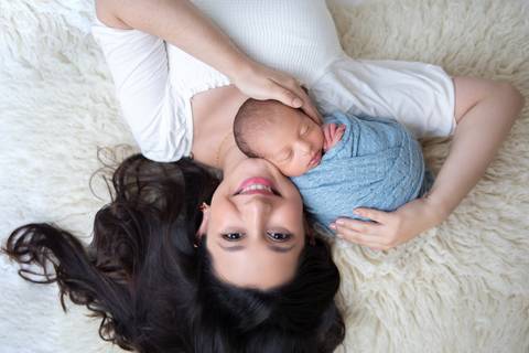 Ensaio de recém-nascido, Newborn, mamãe e bebê, Gabi Aine '