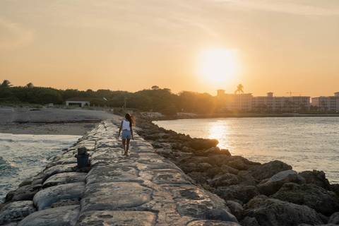 ensaio fotografico no por do sol da florida'
