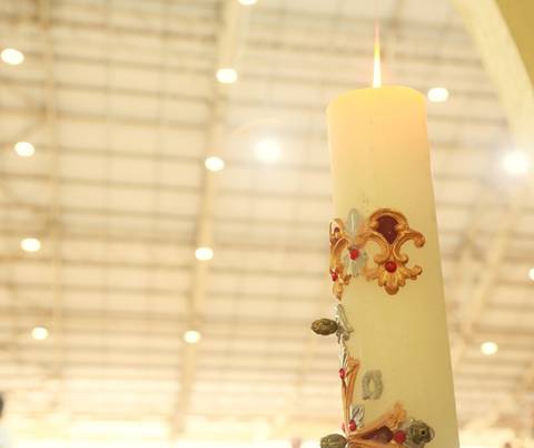 Fotografia de Batizado, Igreja Santuário Mãe de Deus, Padre Magal, Fotógrafo especialista de batizado, água do batismo, vela do batismo'