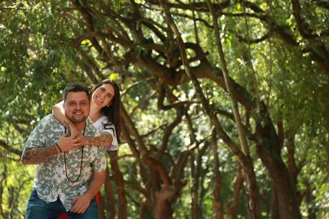 Foto PreWedding ensaio Fotos Casal No Parque Chico Mendes São Caetano do Sul'