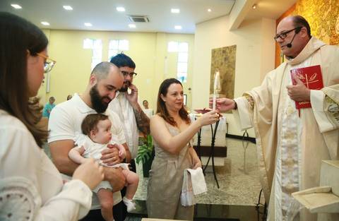 Vela Fotografia de Batizado Igreja Nsa Sra de Fátima - Santo Andre Celso Vick Fotografo Batizado Abc'