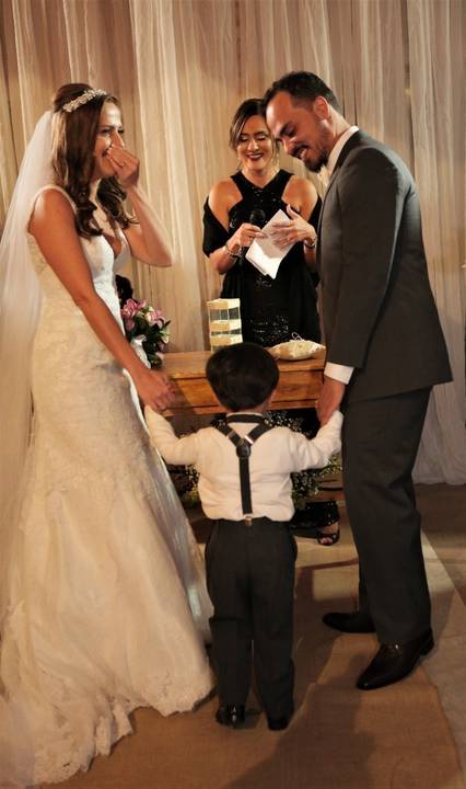 Fotografia da Cerimônia de Casamento no Buffet Grande Ville em Santo André-São Paulo-CelsoVick'