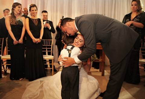 Fotografia da Cerimônia de Casamento no Buffet Grande Ville em Santo André-São Paulo-CelsoVick'