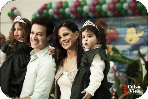 Rodrigo Faro e Vera Viel | Clara e Maria Faro | Fotos Celso Vick Fotografias'