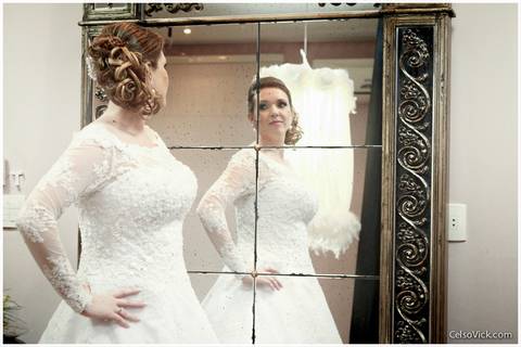 dia da noiva Foto making of no Salone São Bernardo do Campo'