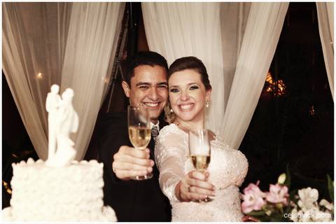 Brinde do casal Buffet Napoleão em São Bernardo do Campo'