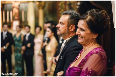 padrinhos no altar Igreja de São José do Ipiranga fotografia de Casamento '