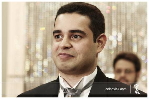 noivo na Cerimonia de Casamento realizada no Samyr Buffet em São Caetano do Sul'