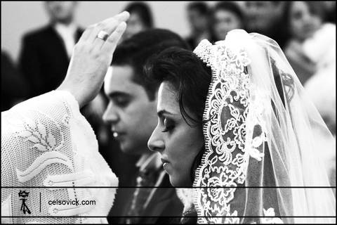 foto  casal Cerimonia de Casamento realizada no Samyr Buffet em São Caetano do Sul'