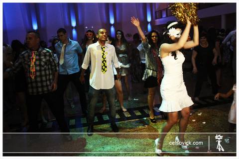 foto da pista de dança Cerimonia de Casamento realizada no Samyr Buffet em São Caetano do Sul'