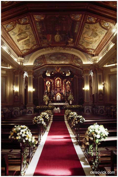 Cerimônia de casamento na Capela da PUC em Higianópolis São Paulo'