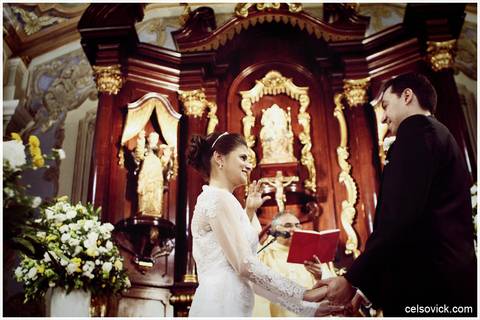 foto votos Cerimônia de casamento na Capela da PUC em Higianópolis São Paulo'