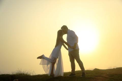 Foto Pre-Wedding, fotos antes do casamento no Pico do Olho Dagua em Mairiporã, São Paulo'