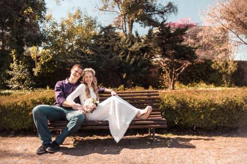 Foto de capa do ensaio Pré Wedding da Luiza e Denis realizado no Jardim Botânico de Curitiba - Paraná'