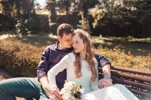 Foto de capa do ensaio Pré Wedding da Luiza e Denis realizado no Jardim Botânico de Curitiba - Paraná'