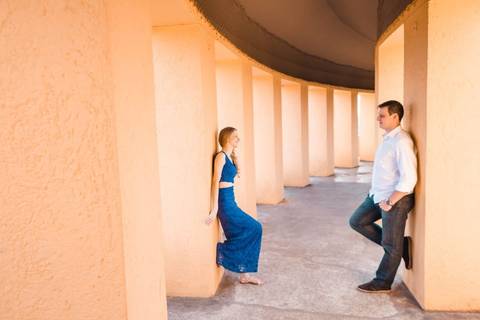 Foto de capa do ensaio Pré Wedding da Luiza e Denis realizado no Jardim Botânico de Curitiba - Paraná'