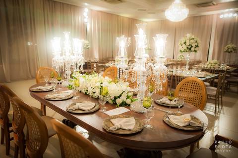 decoração da recepção'