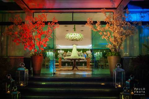 decoração da recepção'