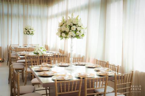 decoração da recepção'