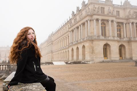 ensaio 15 anos paris debutante palacio versailles jardim'