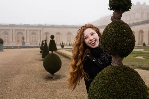 ensaio 15 anos paris debutante palacio versailles jardim'