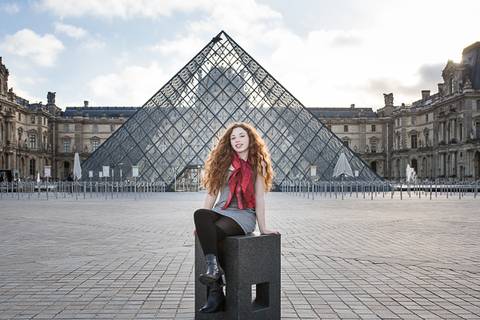ensaio 15 anos debutante paris louvre'