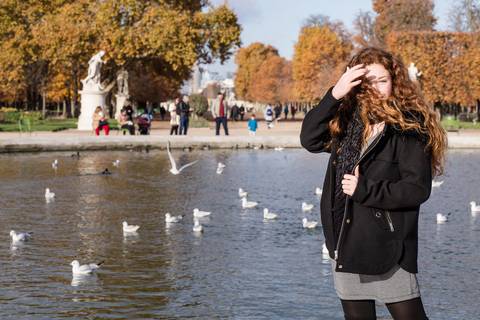 ensaio 15 anos debutante paris louvre Jardim de Tuileries'