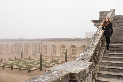 ensaio 15 anos paris debutante palacio versailles jardim'