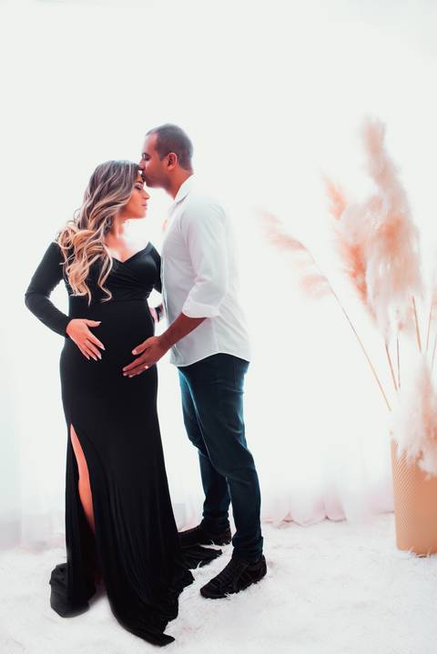 Ensaio de gestante em Estúdio'