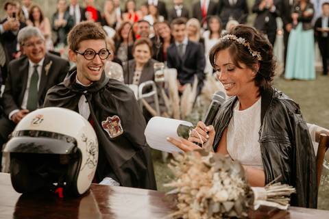 Harry Potter presente en el casamiento en Parada Uno en Rosario. erika Fayolle'