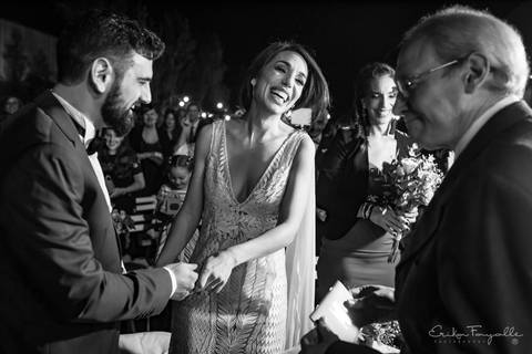 Ceremonia de casamiento en el salón Parada Uno. Rosario'