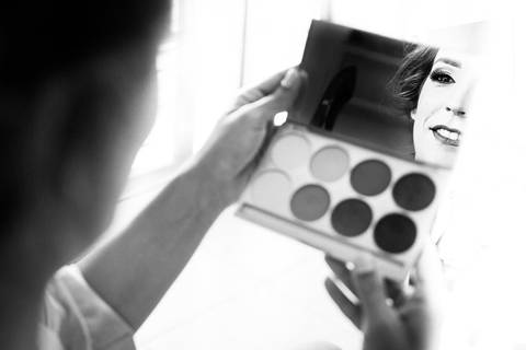 Maquillaje de Analía Gauto para la novia. Boda en Campos de Ibarlucea. Erika Fayolle'