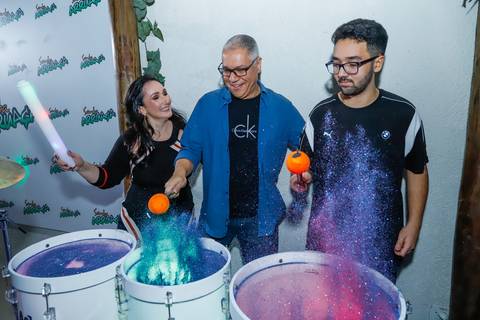 Aniversariante com a família'