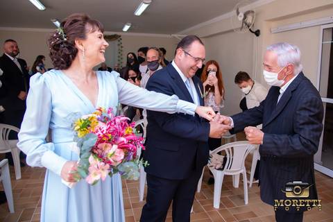 Cumprimentos dos noivos'