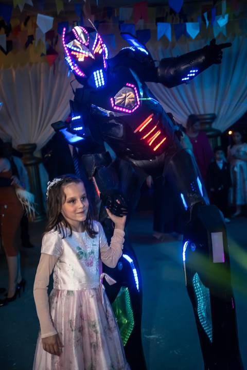 Robô de led'