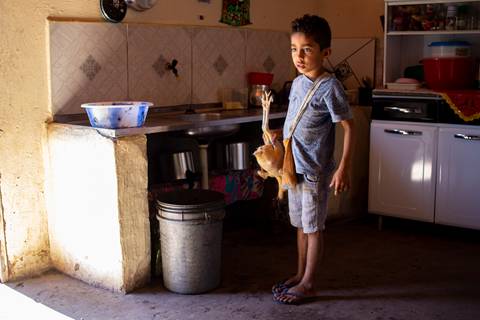 As crianças da comunidade Indígena Morro D´agua'