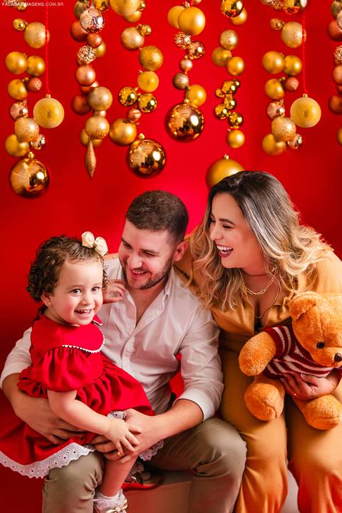família no natal'