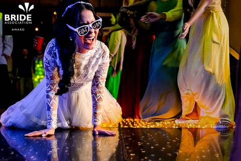 Noiva em seu casamento'