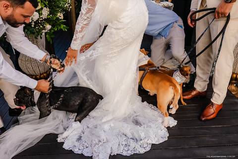 Entrega das alianças'