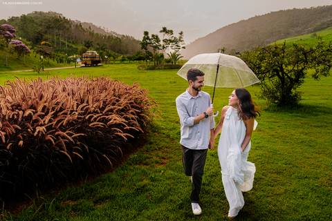 ensaio na chuva'