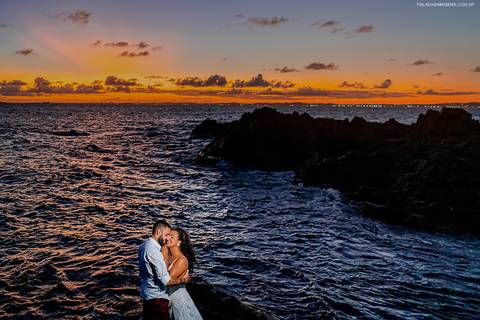 Fim de tarde na praia'