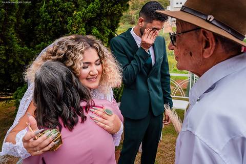 entrega das alianças'