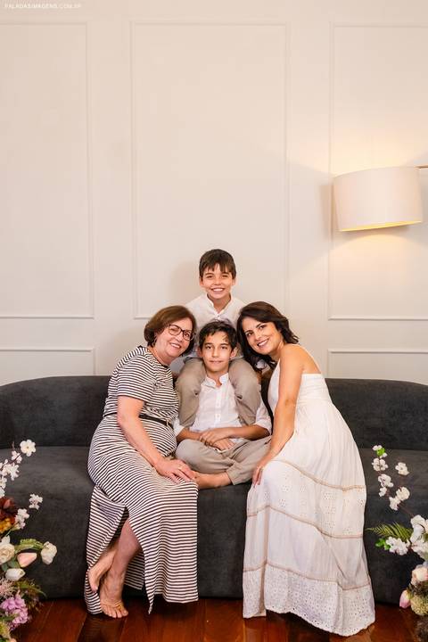 foto em família'