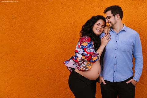 Felizes pela espera da filha'