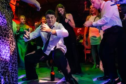 diversão na recepção casamento'