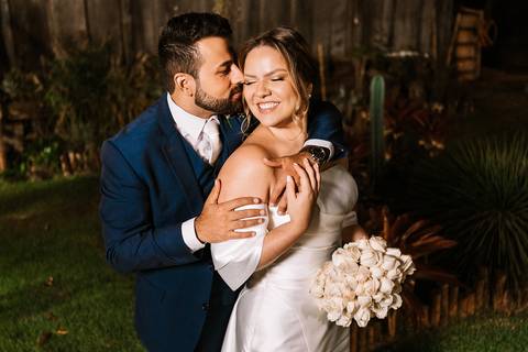 retrato dos noivos pós casamento'