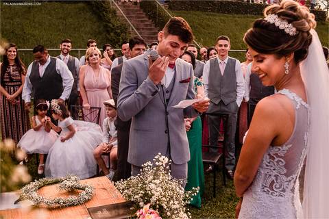 noivo se emocionando nos votos, em Belo horizonte, '