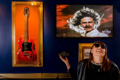 guitarra, fotografia guitarra, casal rock, casal no hardrock cafe'